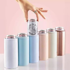 Promotion Custom Product Brand Gift Item Beer Insulated <b>Coffee</b> Set Stainless Steel Cup 12oz Slim Can Cooler12 Oz Beer Cold Insul - Product Image 1