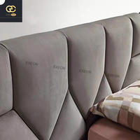 Neue italienische Luxus möbel für Schlafzimmer Leder Doppelbett Set-Kreatives und klassisches Design für den Heimgebrauch in Villen