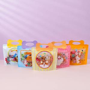 Bolsa de plástico con ventana, diseño colorido y atractivo, para envasar dulces, bocadillos, juguetes pequeños y condimentos. - Product Image 3