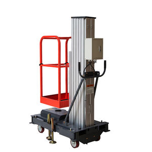 Elevador de un Solo Mástil de 4m, 6m, 8m, 10m, Capacidad de 150kg, Elevador Hidráulico de Aleación de Aluminio, Plataforma Vertical para una Persona - Product Image 3