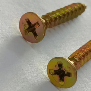 Tornillos de cabeza Phillips avellanados M3.5 M4 M5 zincados para muebles de madera y decoración de interiores - Product Image 1