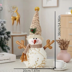 Wholesale Cute Snowman <b>Gift</b> 8 Inch Snowman Plush Doll <b>Christmas</b> Snowman Stuffed Animal Holiday Decor Supplies - Product Image 5