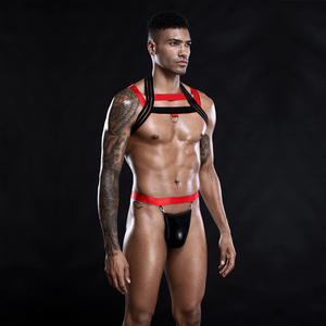 Precio de fábrica ajustable <span class=keywords><strong>hombre</strong></span> erótico chaleco Sexy <span class=keywords><strong>hombre</strong></span> cuerpo arnés club nocturno Sexy Bondage <span class=keywords><strong>ropa</strong></span> - Product Image 4