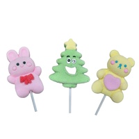 Marshmallow Lollipop Schattig Roze Konijnvormig Zacht Kauwbaar Zoet Fruitig Gummy Candy 35g in Zakje Kindersnacks Verjaardagsparty Favoren