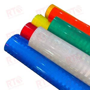 ASTM loại IV hip lớp dính in phản quang <span class=keywords><strong>micro</strong></span> lăng trụ phản ánh vật liệu phản xạ Vinyl CuộN Sticker phản chiếu phim - Product Image 4