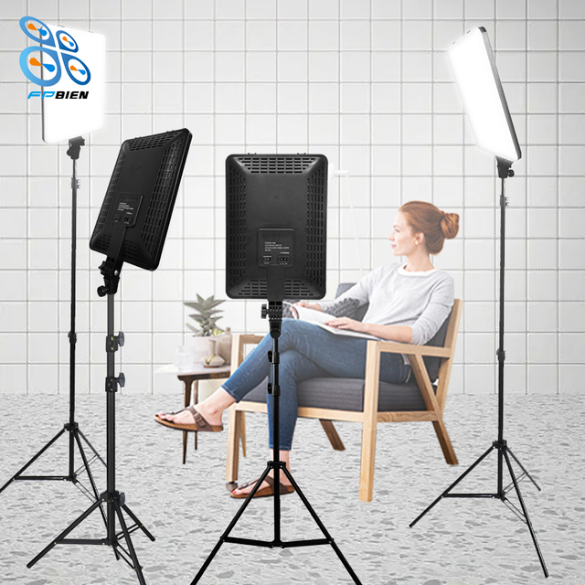 24in Square Led Video Light Panel Lamp Photographic Equipment 60w Led Studio Fill Light for Photo Video Film Shooting