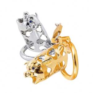 Boîte personnalisée gratuite-Sexy adulte jouet <span class=keywords><strong>cochon</strong></span> monstre bête forme pénis serrure Cage à bite hommes chasteté Cage dispositif - Product Image 1