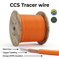 Fil de traçage en cuivre CCS 10/12/14/16 AWG GA avec isolation HDPE/HMWPE pour installation directe en terre pour conduite de gaz