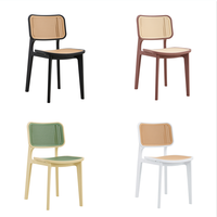 Chaise en polypropylène durable empilable avec dossier perforé, chaise de salle à manger en plastique, chaise d'extérieur en PP