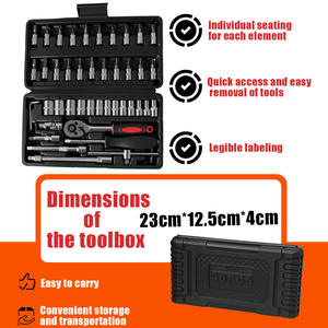 6-piece <strong>Socket</strong> Wrench <strong>Multi</strong>-<strong>functional</strong> <strong>Tool</strong> Box Maintenance <strong>Set</strong> - Product Image 4