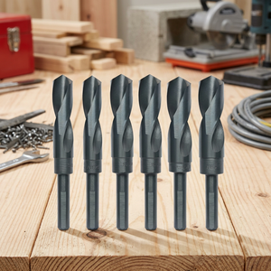 APEX Manufacturing 8pcs HSS Silver and Deming Reduced Shank Twist <b>Drill</b> <b>Bit</b> set with wooded <b>box</b> - Product Image 3