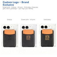 Dompet Kartu Kredit Kulit PU dengan Magnet Kuat, Slot Kartu Slim Magsafe, Kompatibel iPhone Apple Duo 18