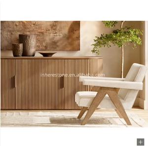 Beige Travertijn Deur Dressoir Buffetkast Minimalistische Stenen Opbergkast Voor Eetkamer - Product Image 4