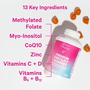 Bonbons gélifiés multivitaminés pour la fertilité féminine bien conçus, CoQ10, équilibre hormonal biologique, acide folique, zinc, bonbons gélifiés pour la fertilité des femmes - Product Image 6