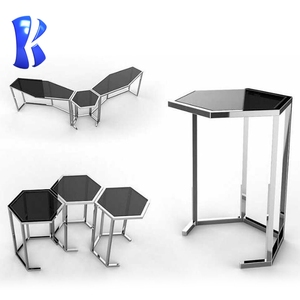 <span class=keywords><strong>OKEY</strong></span> Attrezzatura per Buffet in Vendita, Tavolo da Buffet con Piano in Vetro per Banchetti e Matrimoni, in Acciaio Inox con Finitura a Specchio per Ristoranti e Hotel - Product Image 4