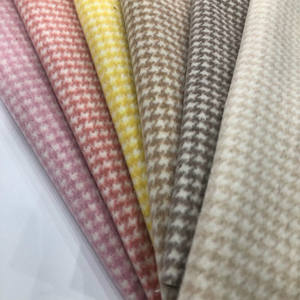 女性用ドレス生地680グラム/メートル450gsm 30% ウール60% ポリエステル片面ハウンドストゥース - Product Image 4