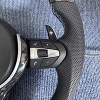 Volant en fibre de carbone LED pour BMW F30 F10 F32 F20 F15 F25 E70 X3 X5 E71 E72 E90 E92 M3 M5 M6 Accessoires de voiture