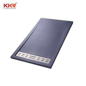 Piedra Artificial portátil bandeja de <span class=keywords><strong>ducha</strong></span> negro Base - Product Image 6