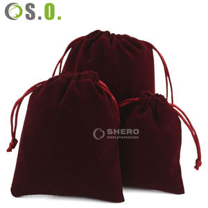 Bolsa de Embalaje de Terciopelo con Cordón para Joyería con Logotipo Personalizado OEM - Product Image 3