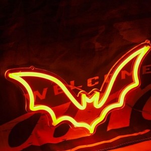 Luces LED de Neón Acrílicas Personalizadas para Halloween con Diseño de Calavera, Murciélago, Bruja y Calabaza para Letreros Luminosos LED Electrónicos - Product Image 1