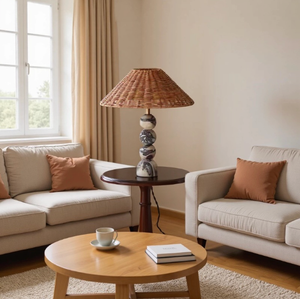 Lampe de chevet sans fil haut de gamme pour hôtel, avec abat-jour en verre, pour chambre à coucher, lampe de table scandinave de luxe en marbre - Product Image 3