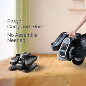 เครื่องเดินวงรีไฟฟ้า Js5201 ระบบต้านทานแม่เหล็ก หน้าจอ LCD เครื่องออกกำลังกายขนาดเล็ก สำหรับใช้ในบ้าน สำนักงาน ฟิตเนส และฟื้นฟูสมรรถภาพ - Product Image 4