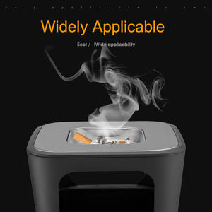 Nouveau modèle de cendrier en acier inoxydable Poubelle de rangement Poubelle d'armoire Poubelle commerciale à fumer en métal au sol - Product Image 5