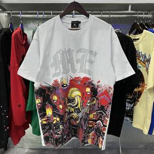 T-shirt à manches courtes en coton tendance pour homme, imprimé rétro MIXED EMOTIONS, tendance streetwear, décontracté, hip-hop, de haute qualité, vente chaude - Product Image 4