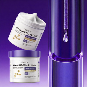 ครีมบำรุงผม OEM ODM 500 มล. ไฮยาลูรอนิค แอซิด คอลลาเจน เคราติน ช่วยให้ผมเรียบลื่น ซ่อมแซมเส้นผมอย่างล้ำลึก สำหรับผมเสีย แห้ง ชี้ฟู บำรุงอย่างล้ำลึก - Product Image 6