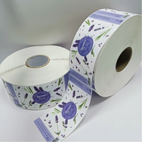 Étiquette adhésive en vinyle imperméable écologique imprimée sur mesure pour liquide vaisselle, savon, emballage de bouteilles alimentaires