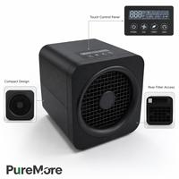 Penjernih Udara untuk Alergi di Rumah, Bulu Hewan Peliharaan di Kamar Tidur, Filter 3-in-1 dengan HEPA Menghilangkan Debu Asap Bau, Penjernih Udara untuk Ruangan Besar