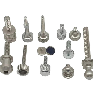 Tornillo de mariposa moleteado personalizado M3 M4 M5 M6 M8 Acero Latón Aluminio Titanio Sujetador Cabeza plana Tornillo de pulgar moleteado redondo - Product Image 1