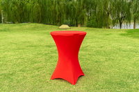Nouveaux produits table de cocktail ronde debout pliante table de bar en plastique pour fête
