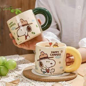 High Quality <b>Cheap</b> Cartoon Cute Animal Ceramic Coffee Mug Food Safe Reusable with Big Handle Business <b>Gift</b> - Product Image 4