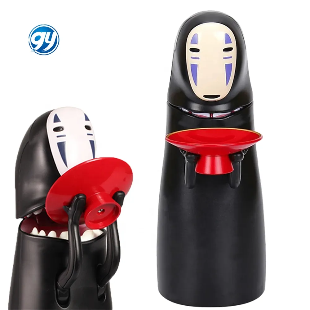 GY Funny Anime Spirited Away Box No Face Man Model Figure Doll Piggy Bank Automatic Eat Coin Children Toys Gift Money Boxes