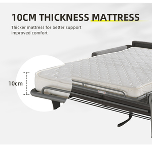 Modern 2-in-1 Convertible 3-Seater <b>Bed</b> Foldable for Hospital & Living Room Apartment Sleeping GB345AR Fabric Office <b>Sofas</b> <b>Bed</b> - Product Image 5