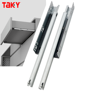 Gabinetes de cocina Rieles de cajón de extensión completa Diapositivas telescópicas Bajo encimera Diapositivas de cajón de cierre suave - Product Image 1