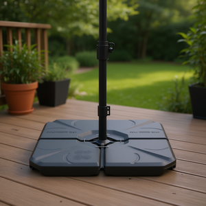 Base per Ombrellone da Patio in Resina Resistente all'Acqua, Design Moderno per Arredamento da Esterno - Product Image 2