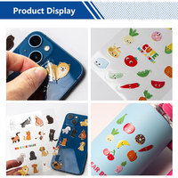 Pegatina para Teléfono Móvil para Decoración, Impresión UV Transparente, Diseño Resistente al Agua, Vinilo, Fabricante de Pegatinas Personalizadas
