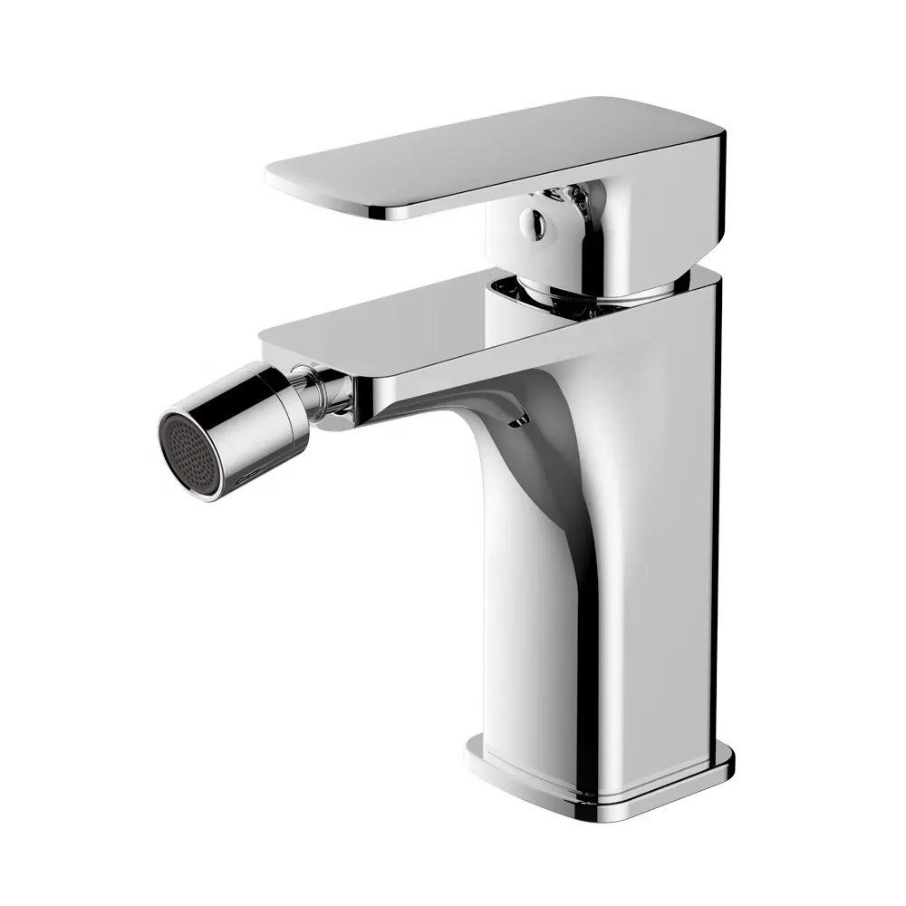 Kit de toilette en laiton européen, Chrome or, Kit de toilette, robinet mitigeur de Bidet, vente en gros