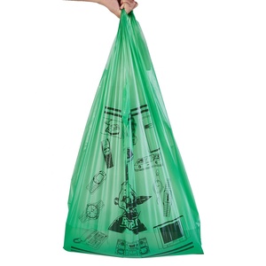 Custom Printed Eco Friendly Cornstarch Biodegradable t Shirt <b>Bags</b> Bio <b>Compostable</b> Organic Plastic Shopping <b>Bag</b> - Product Image 5