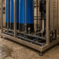Réservoir de filtration en sable de manganèse en PRV (polymère renforcé de fibres) pour l'élimination du fer et du manganèse dans les stations de traitement des eaux