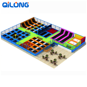 Sécurité Coloré <span class=keywords><strong>4</strong></span> <span class=keywords><strong>Personnes</strong></span> Extrêmes <span class=keywords><strong>Trampoline</strong></span> 3 Étages Aire De Jeux Intérieure 12Ft Parc de <span class=keywords><strong>Trampoline</strong></span> - Product Image 3
