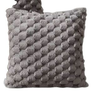 Funda de Almohada de Terciopelo con Diseño de Copo de Nieve, Color Puro, para Oficina, Sofá, Cama, Sin Relleno, para Artículos Promocionales y Fiestas - Product Image 1