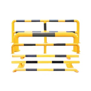 Hình chữ U Ống thép không gian đậu xe Stopper chống va chạm đường cách ly đống rào cản thép bánh xe Stopper rào cản giao thông - Product Image 1