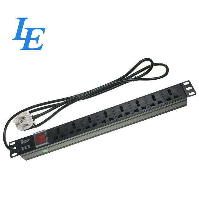Server Rack Mount Universal Type 19" Standard PDU Power Distribution Unit Protect Function Optional