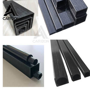 Tubes en fibre de carbone tissée 100% légers, carrés ou ronds, pour structure de cerf-volant d'<span class=keywords><strong>aéromodélisme</strong></span> - Product Image 2