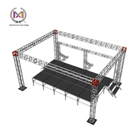 Toile de fond de scène en aluminium Cadre de toit Evénement Concert Evénement Plate-forme d'éclairage Podium Truss Pillar Truss Display