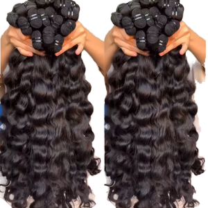 Perruque vietnamienne sans colle pour dentelle frontale prête à porter pour Pixie Curly avec extrémités de cheveux bruts indiens birmans à double tirage - Product Image 5