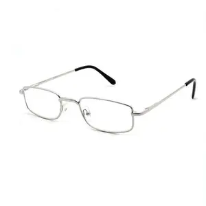 Reading Glasses, Traditional Dark Metal Frame with Spring Back Hinges and Scratch Resistant Lenses